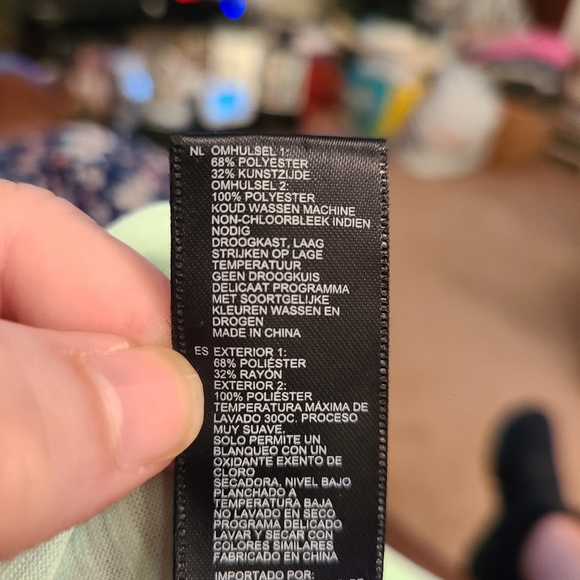 Forever 21 high low chiffon mint green top size S - Picture 5 of 16